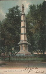 Soldiers Monument, Morristown, NJ Postcard