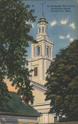 Sir Christopher Wren Tower, Universalist Church, Provincetown Postcard