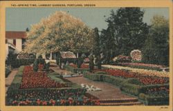 Spring Time, Lambert Gardens, Portland, Oregon Postcard