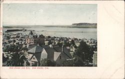 San Diego and Bay, City View Postcard