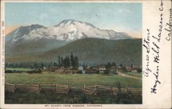 Mt. Shasta from Sissons, California Postcard