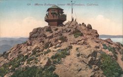 Marine Exchange, Summit Mt. Tamalpais, California Postcard