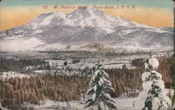 Mt. Shasta in Winter - Shasta Route, S. P. R. R. Postcard