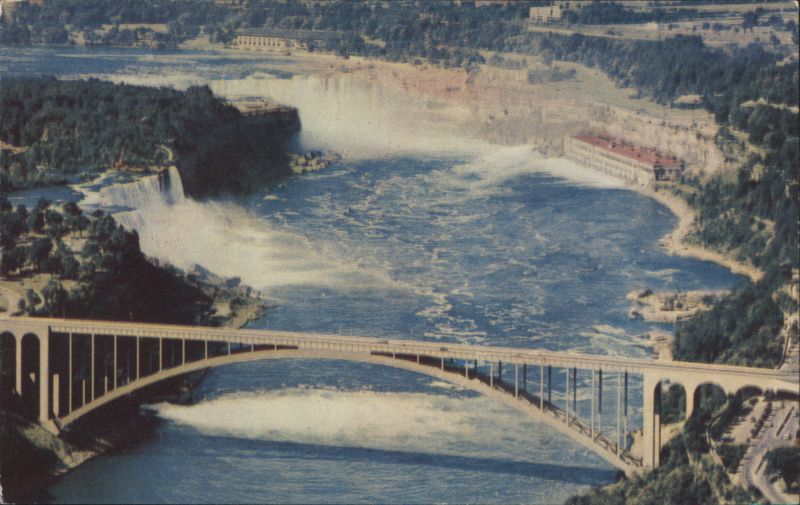 Niagara Falls, Rainbow Bridge, American & Canadian Falls New York