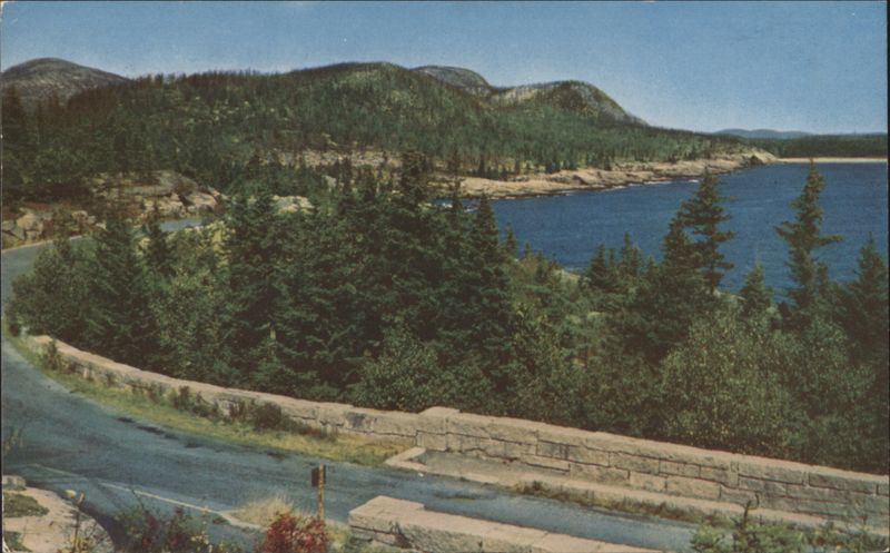 Acadia National Park Ocean Drive from Otter Cliff Bar Harbor Maine