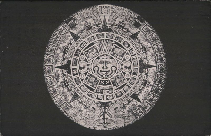 Aztec Calendar Stone in Copernican Chamber, New York