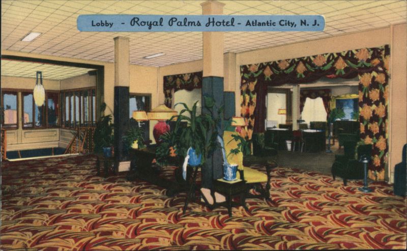 Royal Palms Hotel Lobby, Atlantic City, NJ New Jersey
