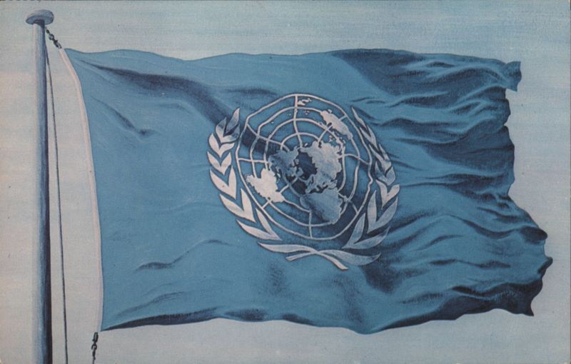 United Nations Flag adopted October 20th, 1947 Flags