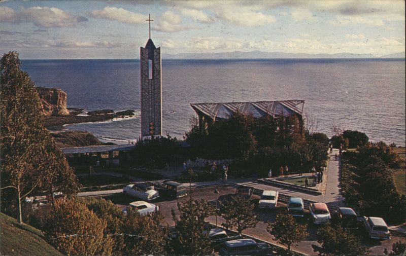 WAYFARERS' CHAPEL Portuguese Bend, CA, Pacific Ocean, Catalina Island California