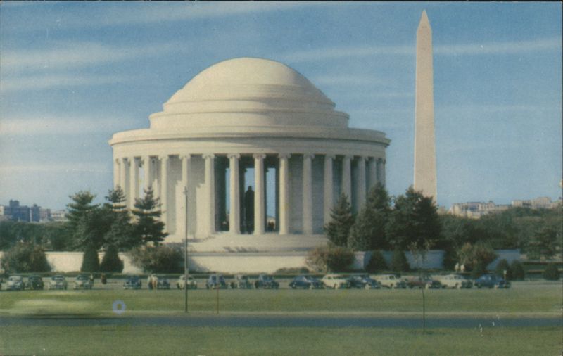 Jefferson Memorial & Washington Monument, Washington DC District of Columbia