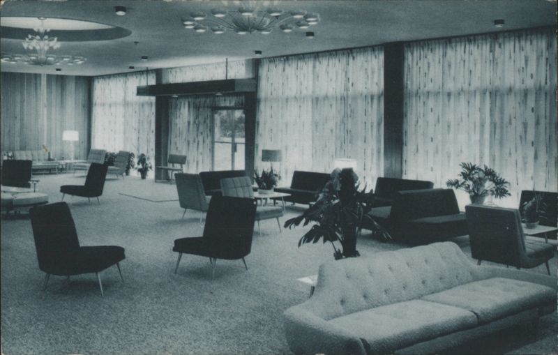 Hotel Gibber, The New Fabulous Air-Conditioned Lobby Kiamisha Lake New York