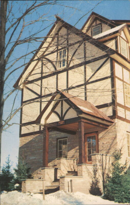 EDDIE CANTOR LODGE Grossinger's, Winter Scene New York