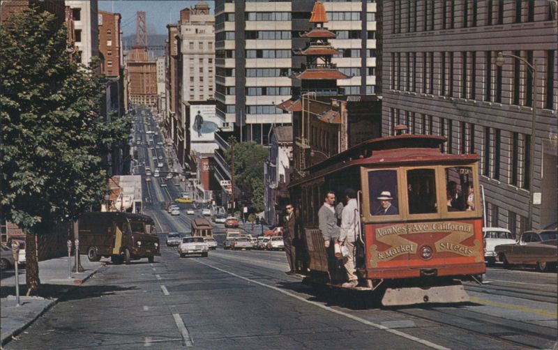 San Francisco Cable Car on California Street