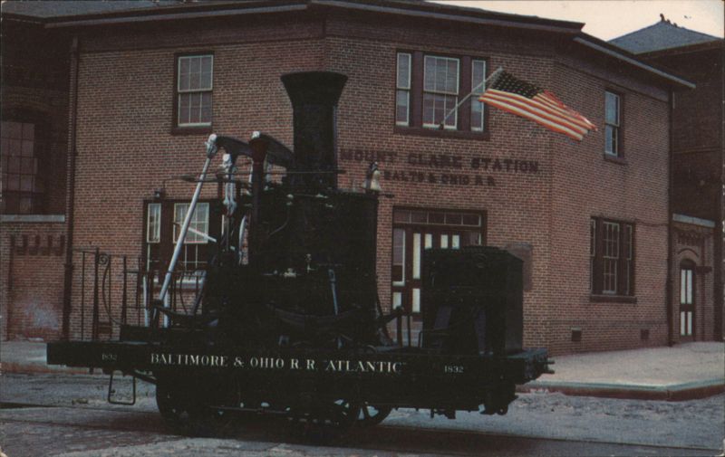 B&O R.R. Atlantic Locomotive & Mt. Clare Station, Baltimore Maryland