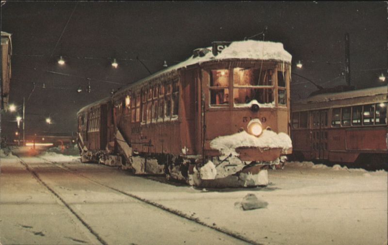 Boston 5159 MBTA Snow Plow at Riverside Station Massachusetts