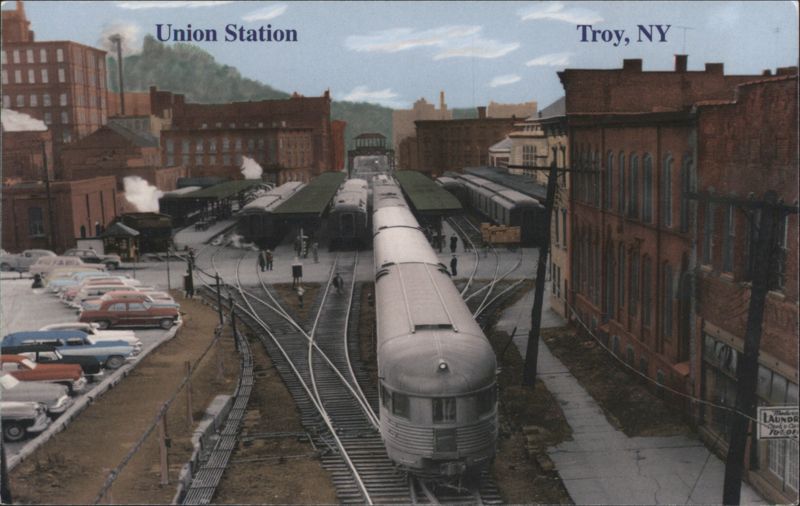 Union Station, Troy NY - D&H Laurentian, Green Mountain Flyer New York