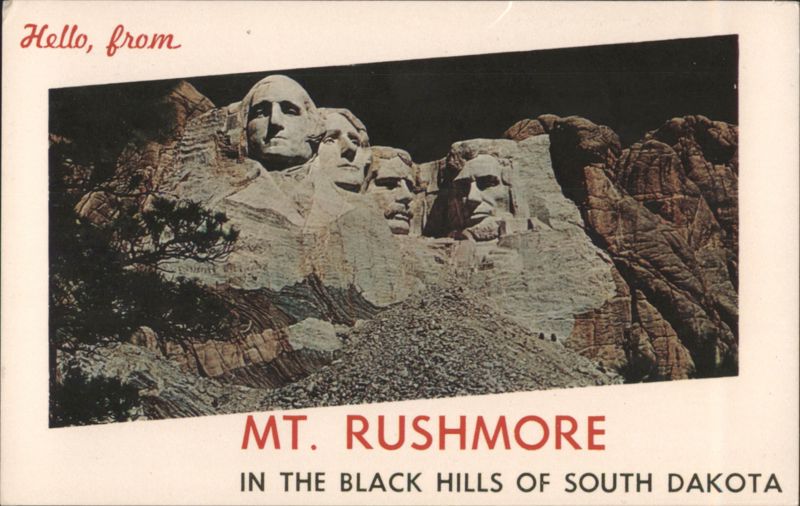 Mt. Rushmore National Memorial, Black Hills, SD Mount Rushmore South Dakota