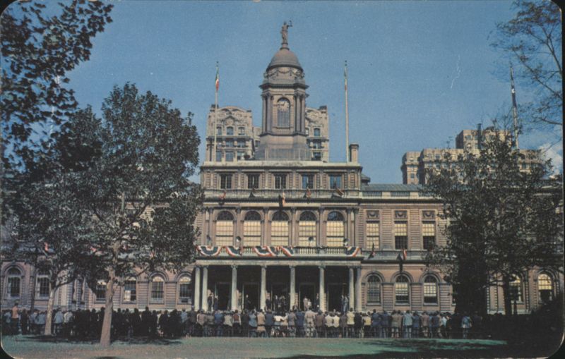 City Hall, Father Knickerbocker, City Hall Park New York