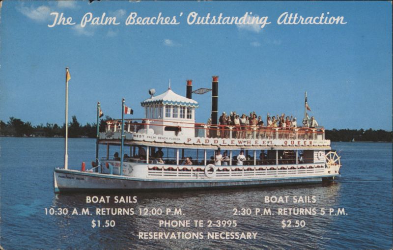 Paddlewheel Queen Sightseeing Cruise, Palm Beaches FL West Palm Beach Florida