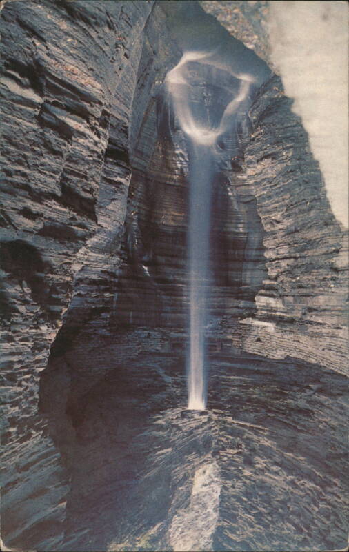 The Spectacular Cavern Cascade, Watkins Glen State Park New York