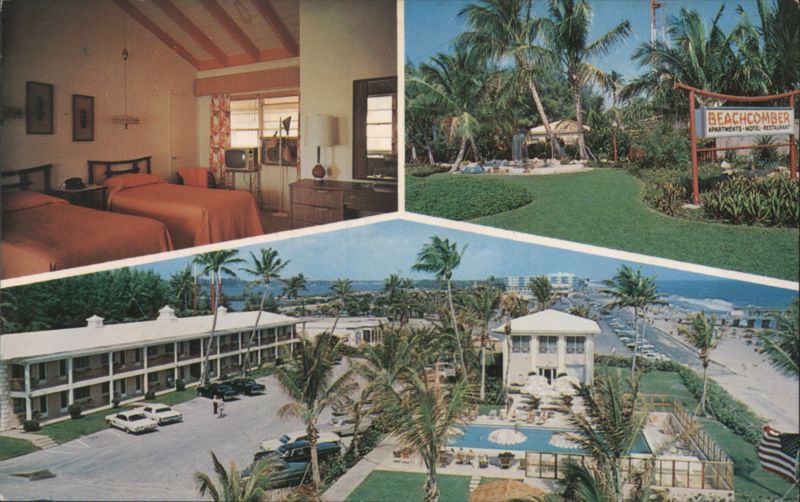 The Beachcomber Apartment Motel & Restaurant, Palm Beach, FL Florida