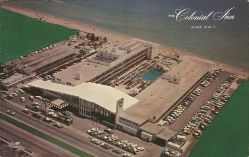 The Colonial Inn Miami Beach Aerial View Florida