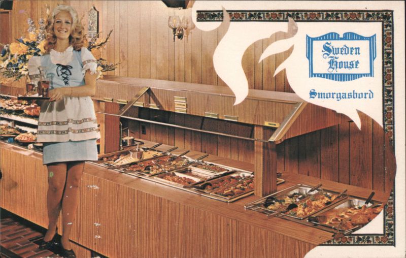 Sweden House Smorgasbord Buffet Waitress Restaurants