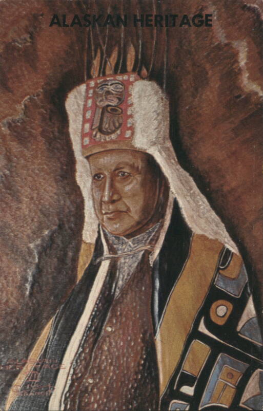 ALASKAN HERITAGE Leather Portrait by Marilyn Taranoff Sitka