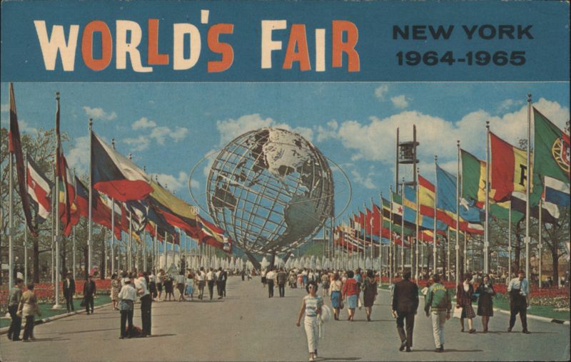 World's Fair New York 1964-1965 Unisphere Flags