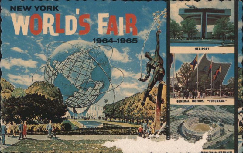 New York World's Fair 1964-1965 Unisphere Astronauts