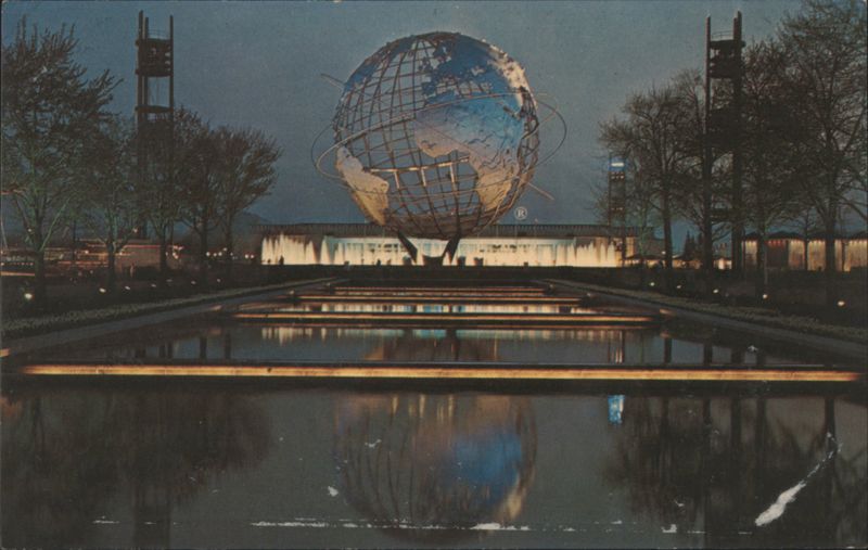 Unisphere Night Scene, New York World's Fair 1964-1965