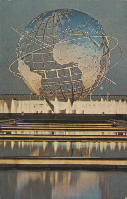 UNISPHERE Night Scene New York World's Fair 1964-1965