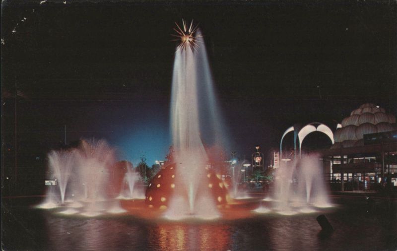 The Solar Fountain at Night, New York World's Fair 1964-1965