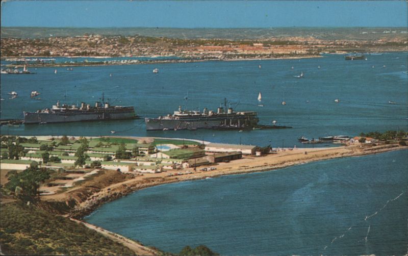 San Diego Bay, Point Loma, Navy Ships, Shelter Island California