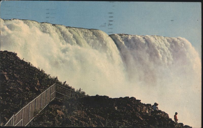 Niagara Falls, American Falls with People New York