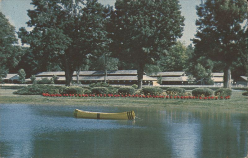 Saratoga Race Track Infield Lake, Canoe Saratoga Springs New York