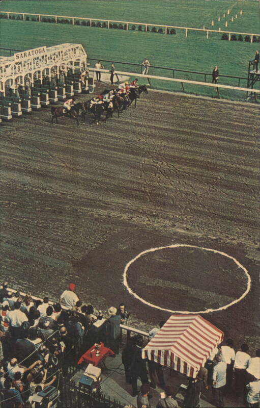 Saratoga Race Track Start, 1963 Centennial New York