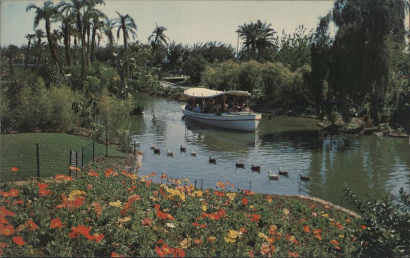 Boat Tour Through Palm Area at Busch Gardens Los Angeles California