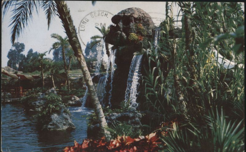 Disneyland Skull Rock Pirate's Cove Tropical Setting Anaheim California