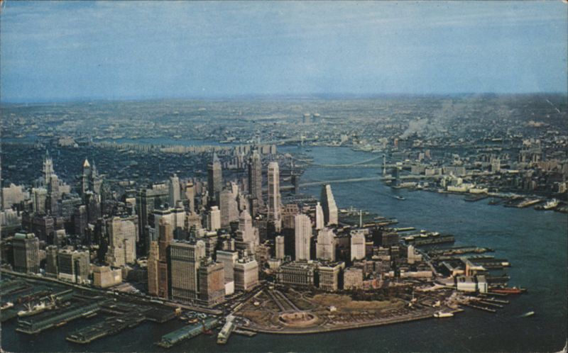 Aerial View of Lower Manhattan, New York City Herbert Lanks