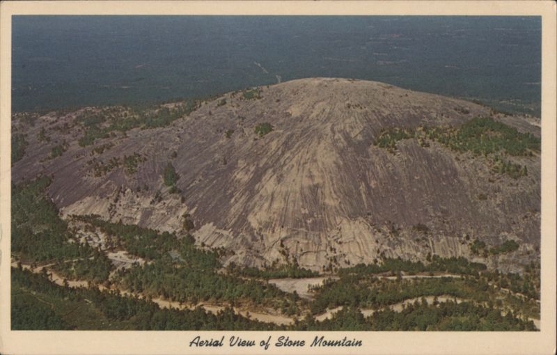 Aerial View of Stone Mountain, Georgia Atlanta