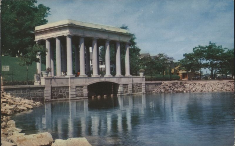 Plymouth Rock and Portico, Plymouth, MA Massachusetts