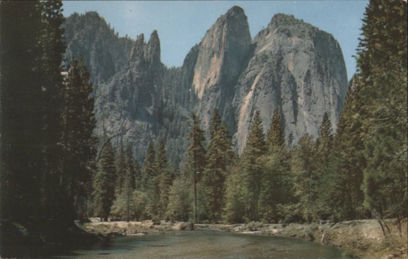 Yosemite NP Cathedral Rocks & Spires, El Capitan California
