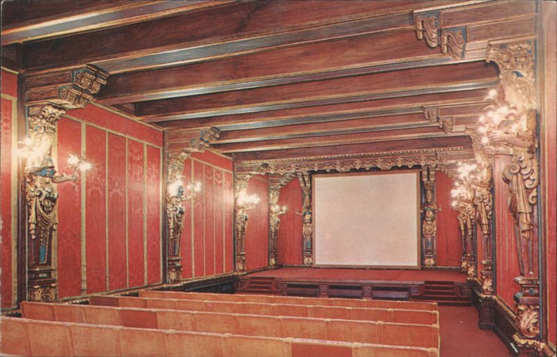 Hearst Castle Theatre, La Casa Grande, San Simeon California