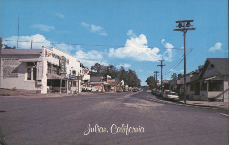 Julian CA Main Street Gold Mining Community California