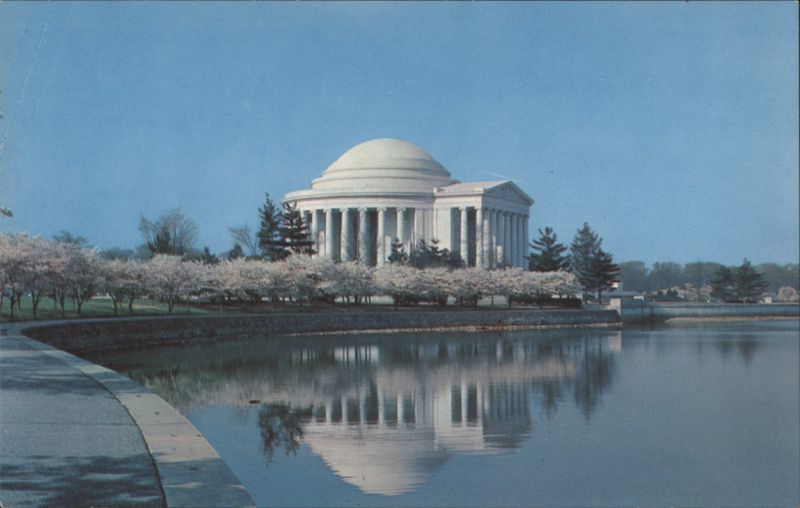 Thomas Jefferson Memorial, Tidal Basin, Cherry Blossoms Washington District of Columbia