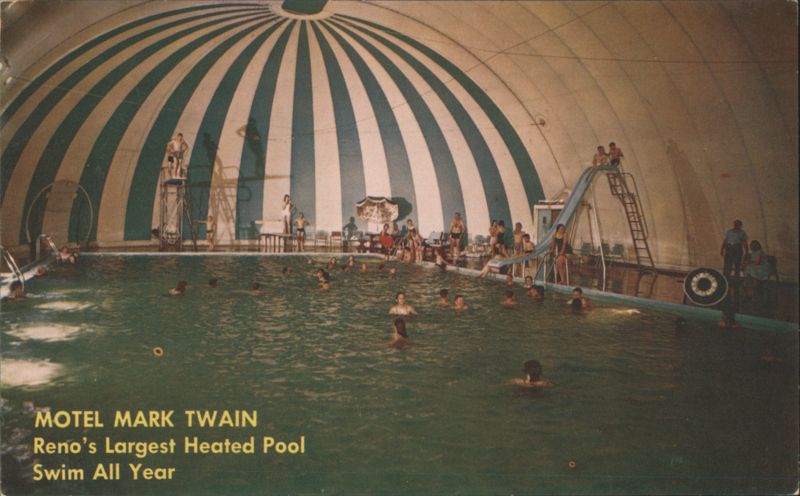 Motel Mark Twain Reno's Largest Heated Pool Dome Nevada