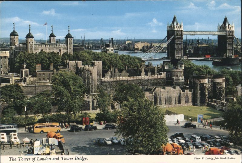 Tower of London and Tower Bridge, London United Kingdom