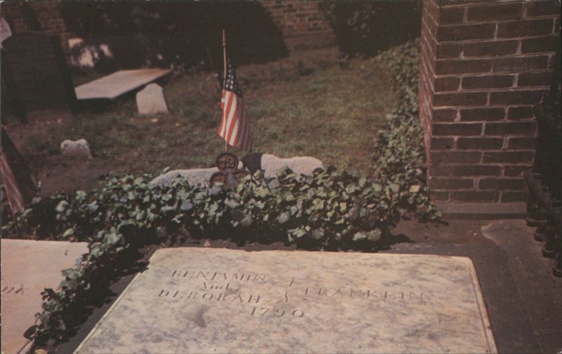Benjamin & Deborah Franklin Grave, Christ Church Cemetery Philadelphia Pennsylvania
