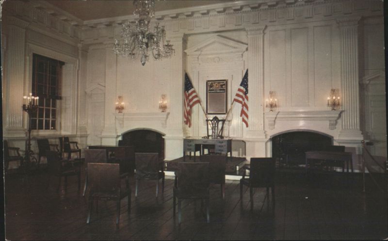 Assembly Room, Independence Hall, Declaration of Independence Philadelphia Pennsylvania